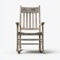 Patio Rocking Chair - Wooden Rustic Style (60x90x115 cm) Grey