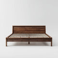 Wooden Bed Frame 213x203x90 cm - King Size Dark Brown - Modern Design